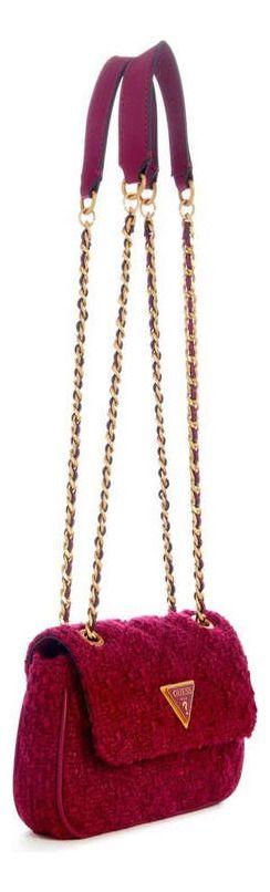 Mini Cartera Guess Mujer Giully Cnvrtble Xbdy Flap Rosado-1