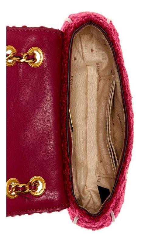 Mini Cartera Guess Mujer Giully Cnvrtble Xbdy Flap Rosado-3
