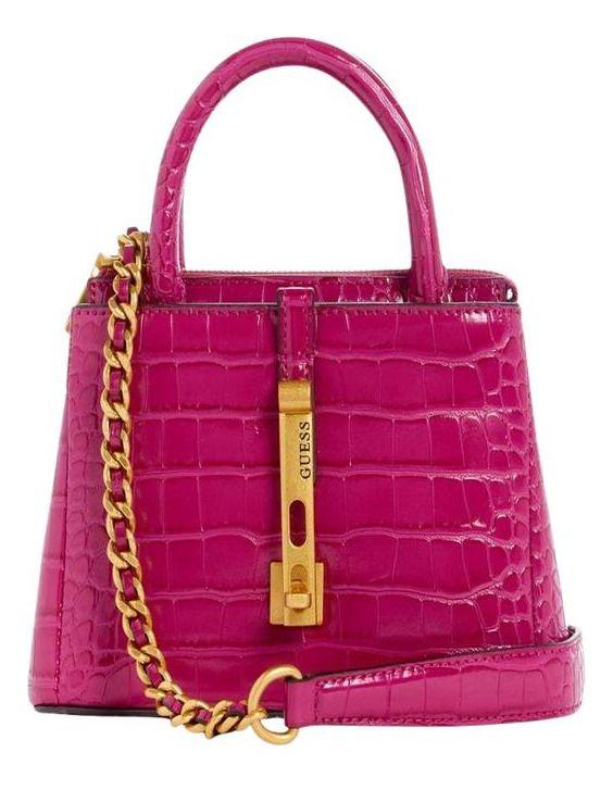 Mini Cartera Guess Mujer James Mini Satchel Rosado-0