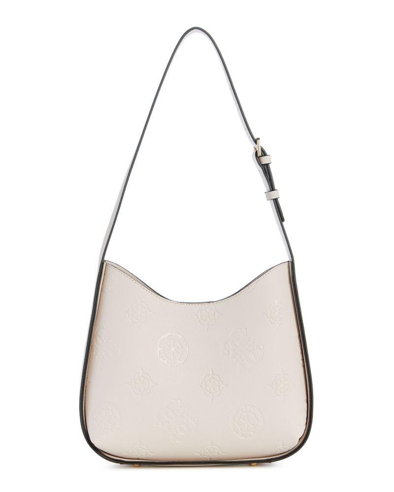 Cartera Guess Mujer Keandra Hobo Crema-2