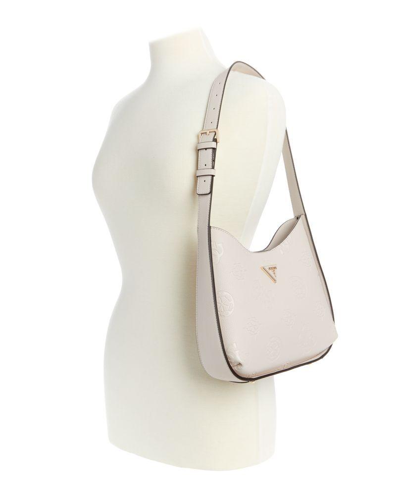 Cartera Guess Mujer Keandra Hobo Crema-4