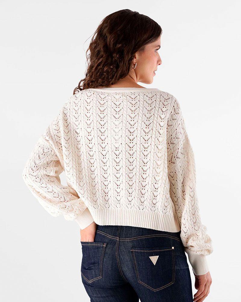 Sweater Ruth Ls Vn Cardi Blanco-3