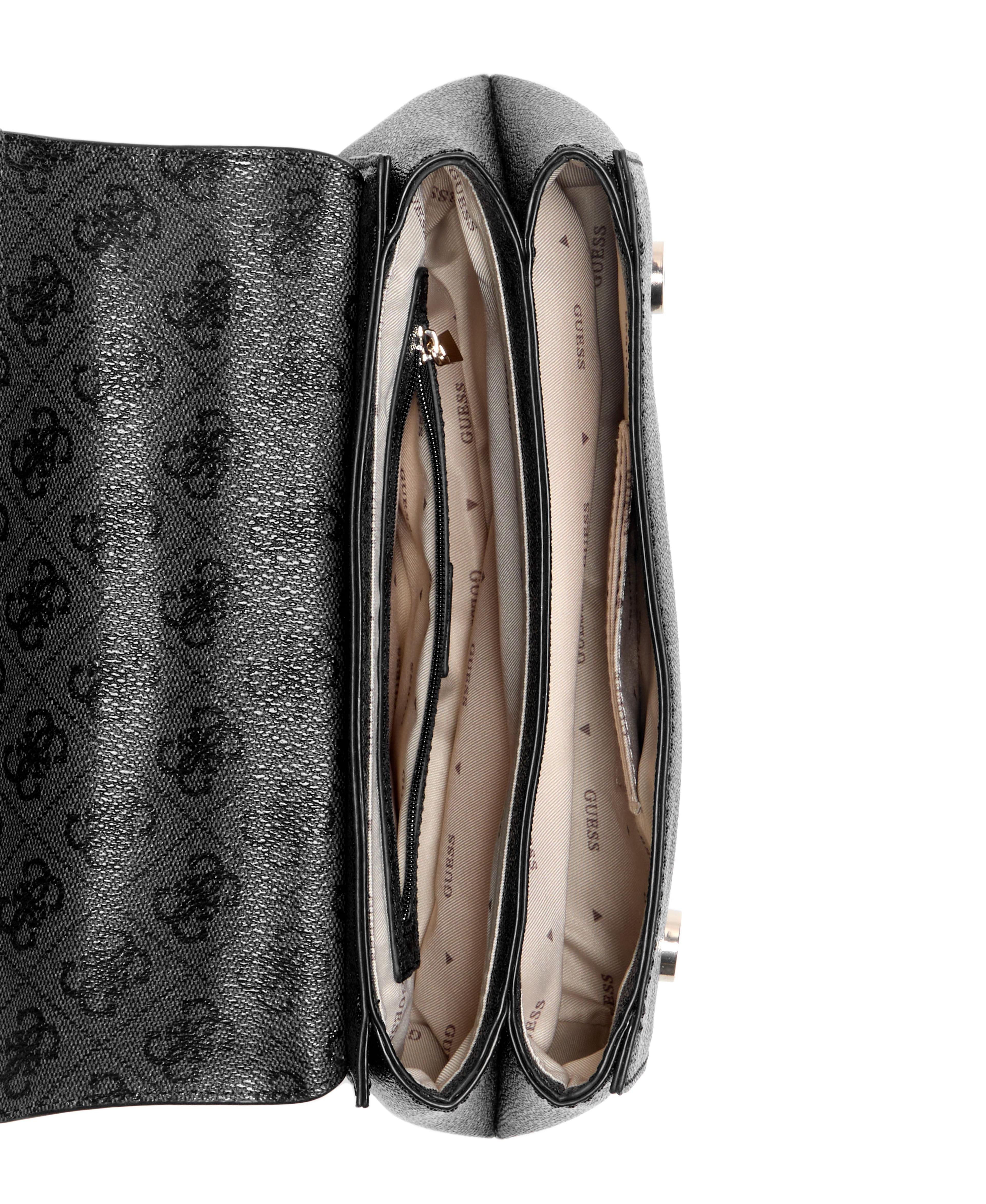 Cartera Leona Logo Convrtbl Xbody Flap Gris Oscuro-3