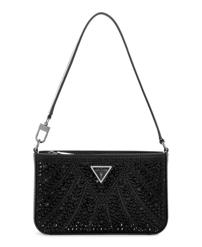Mini Cartera Guess Mujer Beauvoir Mini Top Zip Shdr Bag Negro-0