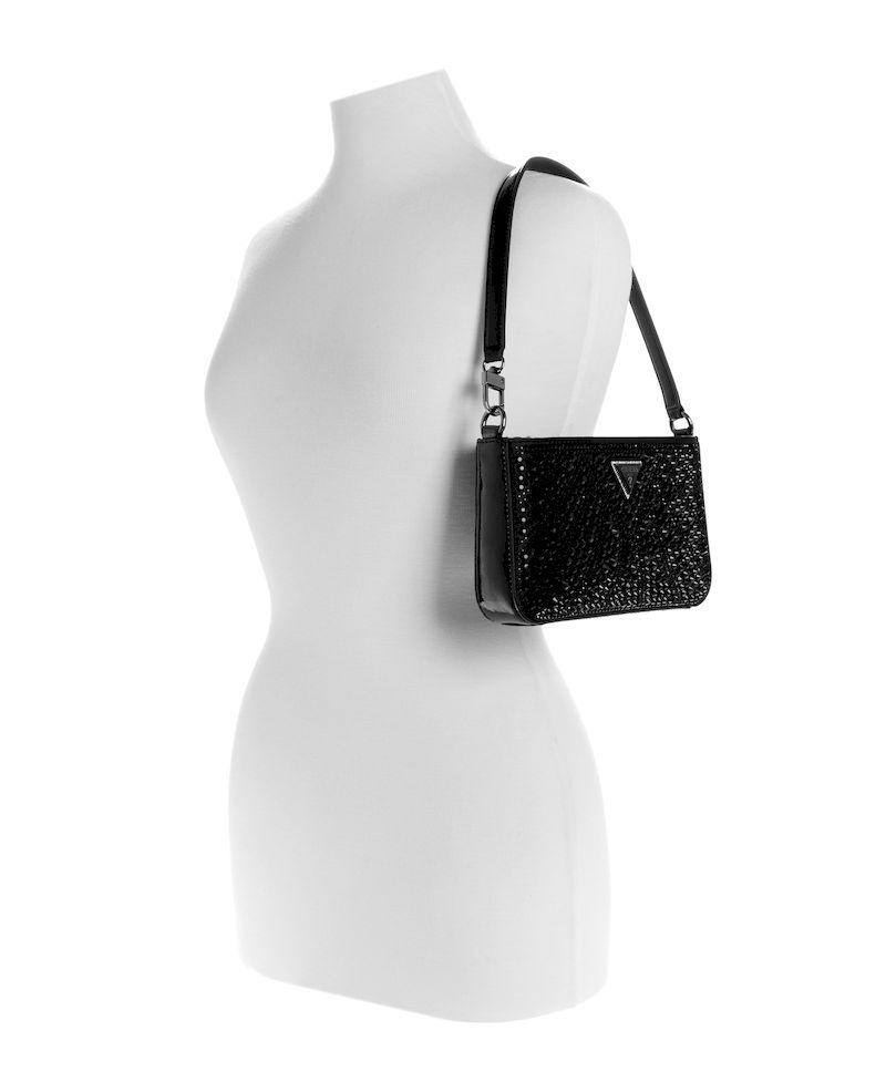 Mini Cartera Guess Mujer Beauvoir Mini Top Zip Shdr Bag Negro-4