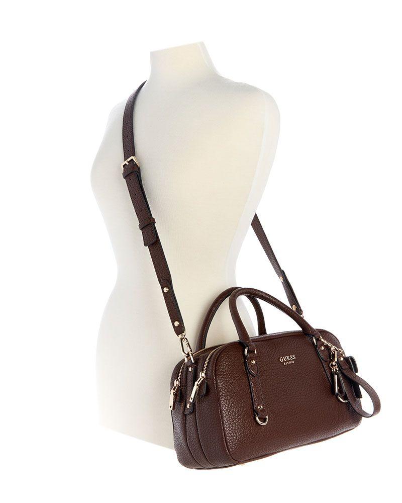 Cartera Marsha Box Satchel Café Oscuro-4