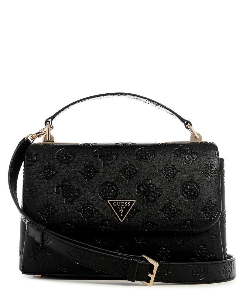 Cartera Guess Mujer Tisha Top Handle Flap Negro-0