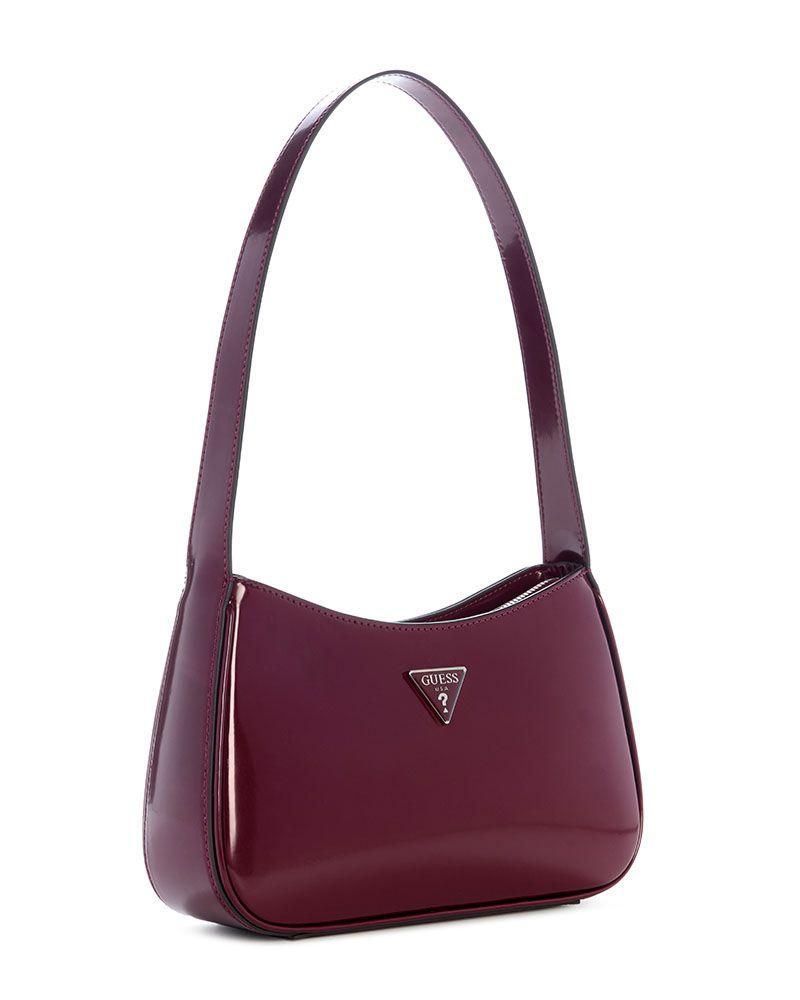 Cartera Guess Mujer Arnela Zip Shoulder Bag Burdeo-3