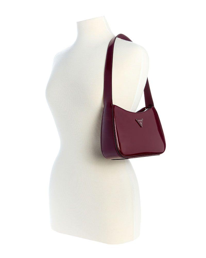 Cartera Guess Mujer Arnela Zip Shoulder Bag Burdeo-4