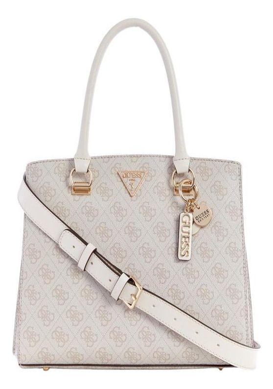 Cartera Guess Mujer Noelle Girlfriend Satchel Crema-0