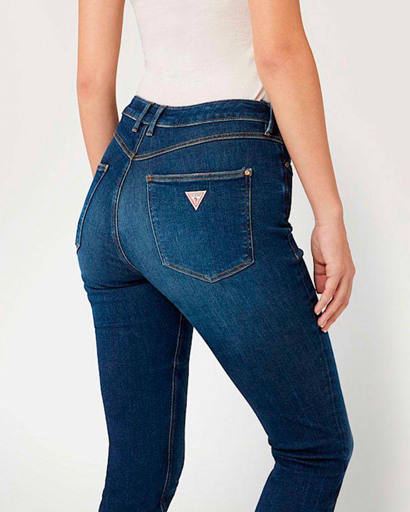 Jeans Guess Mujer 1981 Skinny Negro.-3