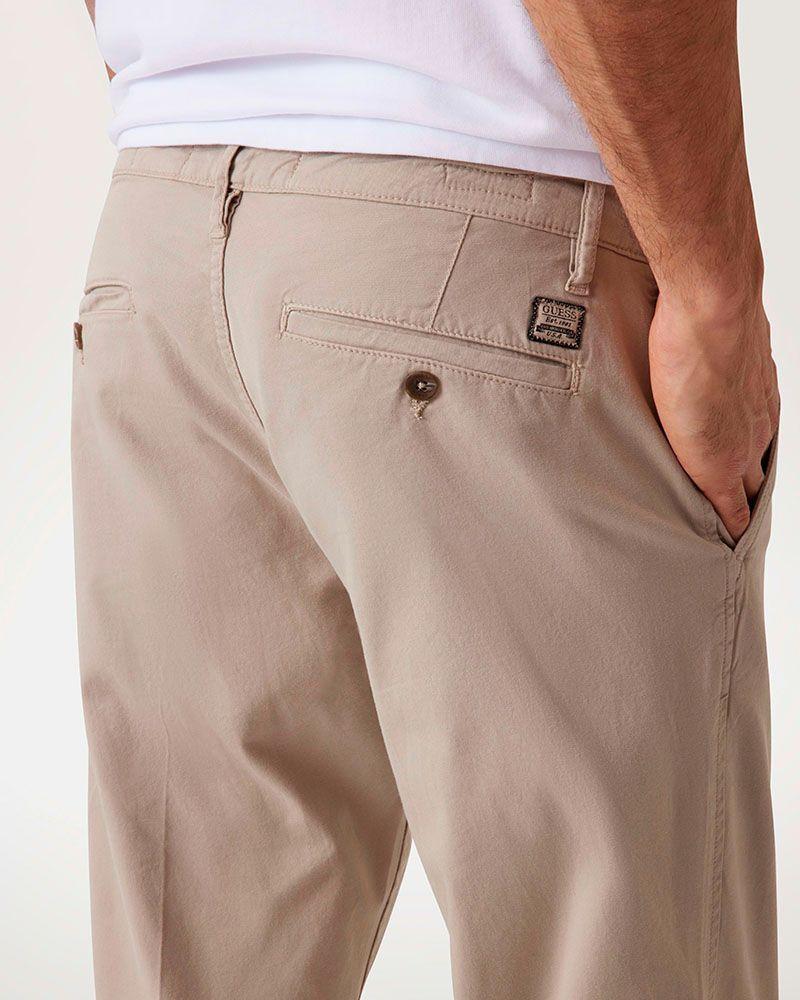 Pantalon Guess Hombre Angels Chino Gris-4