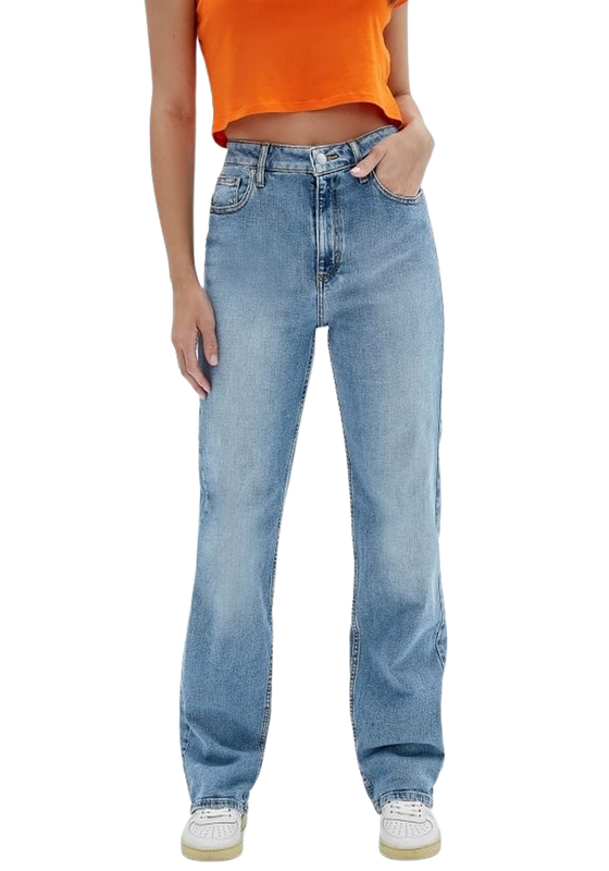 Jeans Guess Mujer Go Kit Emers Hr Straight Fit Celeste-0