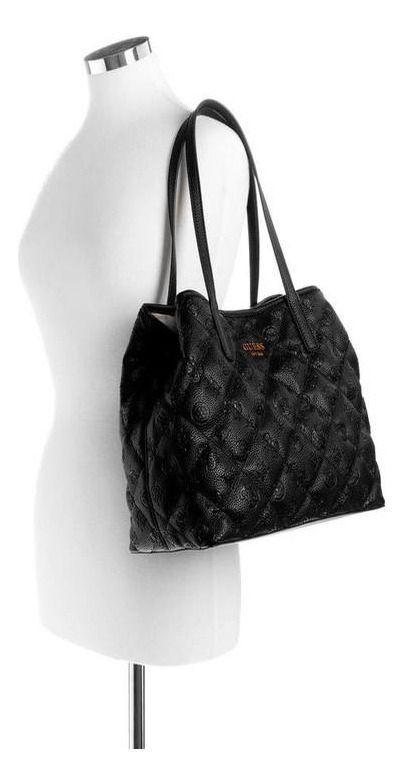 Cartera Guess Mujer Vikky Tote Negro.-4