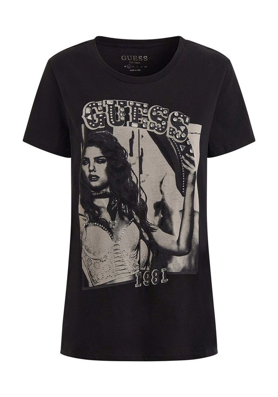 Polera Guess Mujer Graphic Teeshirts Negro-3