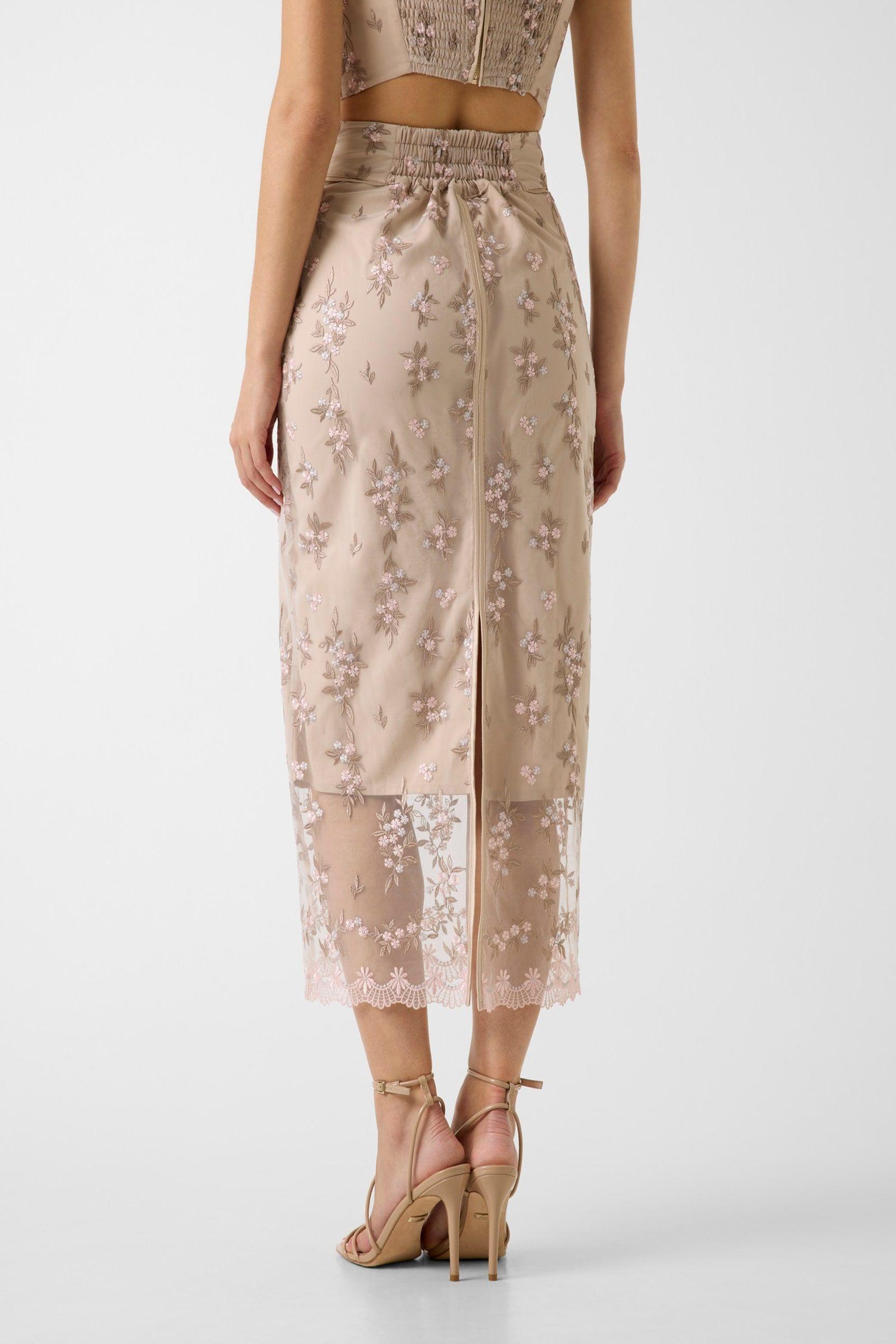 Falda Caterina Embroidered Pencil-2