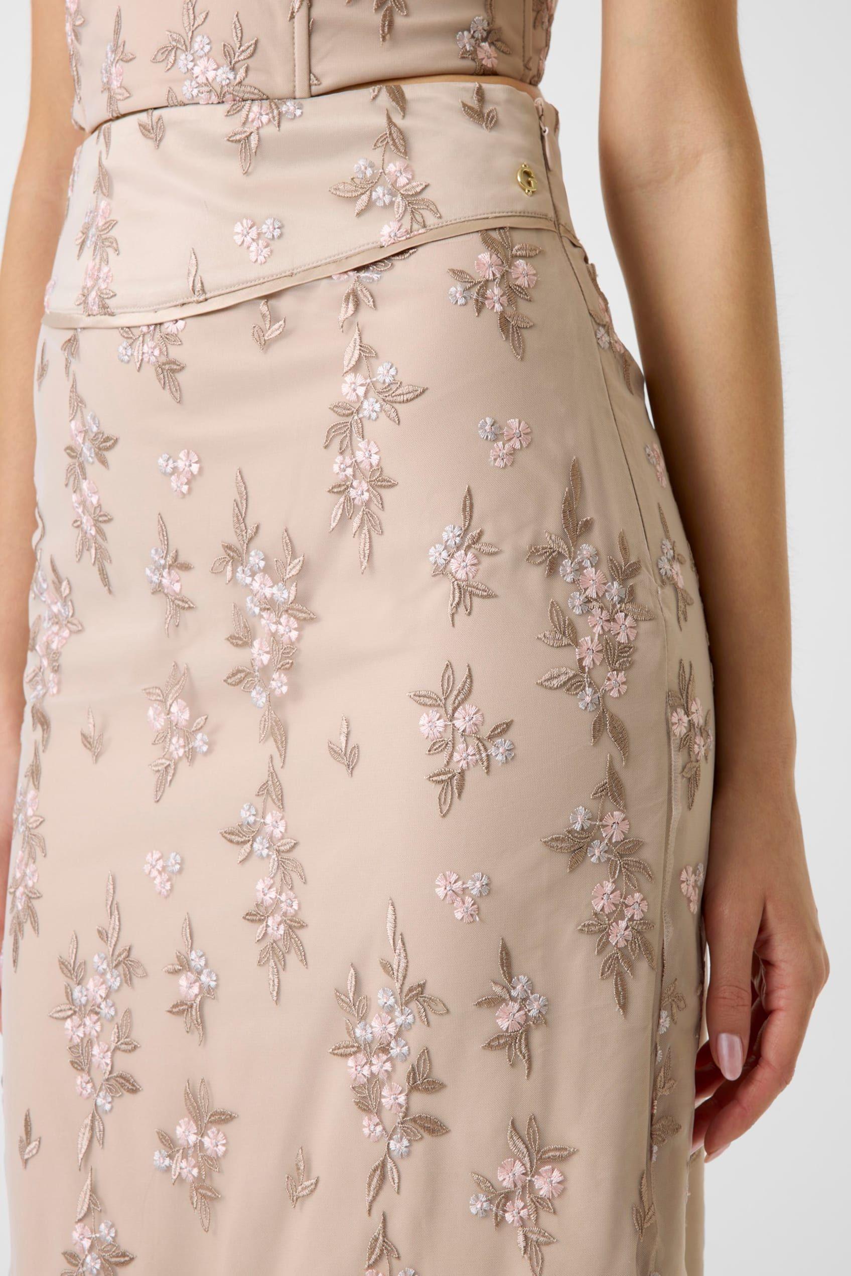 Falda Caterina Embroidered Pencil-3