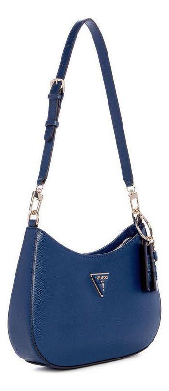 Cartera Guess Mujer Noelle Top Zip Shoulder Bag Azul.-1
