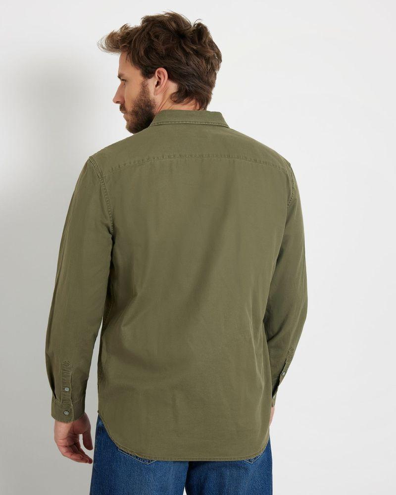 Camisa Guess Hombre Ls Western Shirt Verde-2