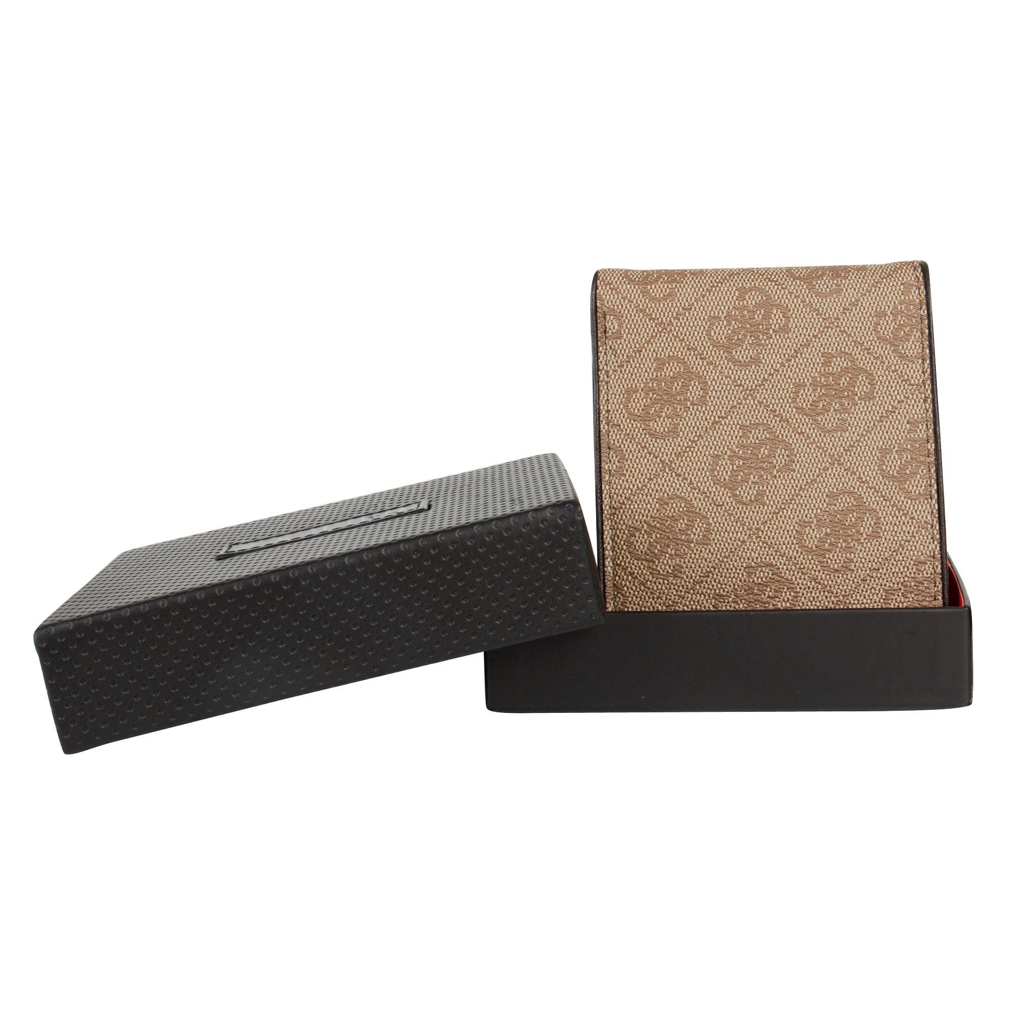 Billetera Rfid Quattro G Slimfold W Coin Pocket Marrón-2