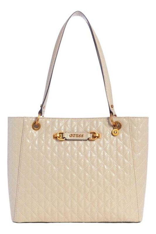 Cartera Guess Mujer Aveta Noel Tote Crema-0