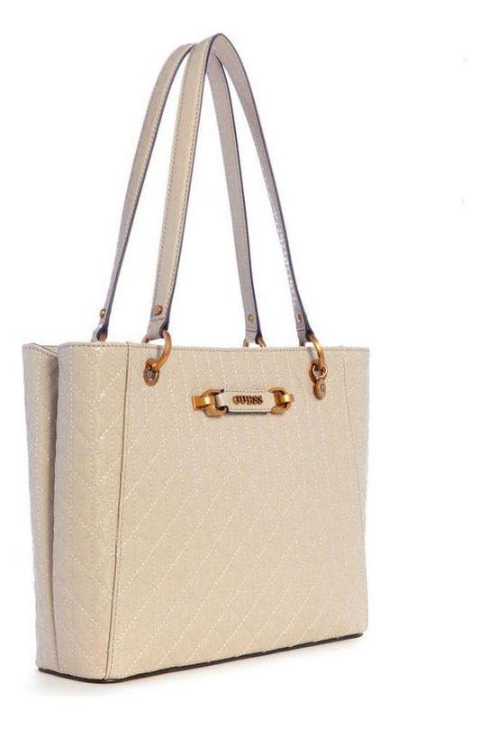 Cartera Guess Mujer Aveta Noel Tote Crema-1