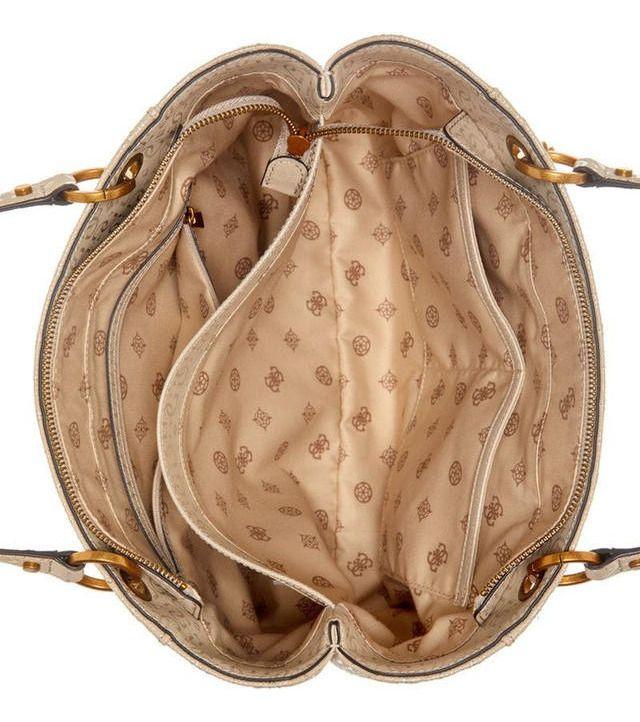 Cartera Guess Mujer Aveta Noel Tote Crema-3