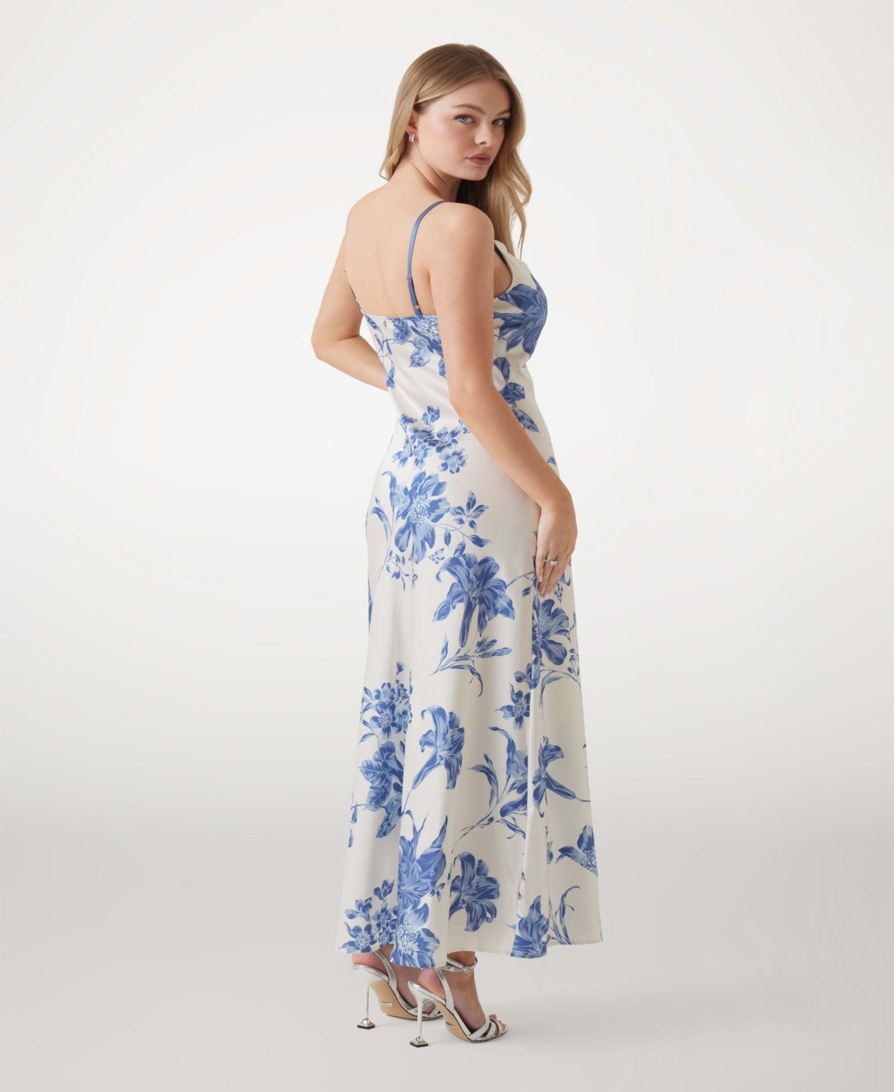 Vestido Adèle Lace Neckline Long Surtido-2