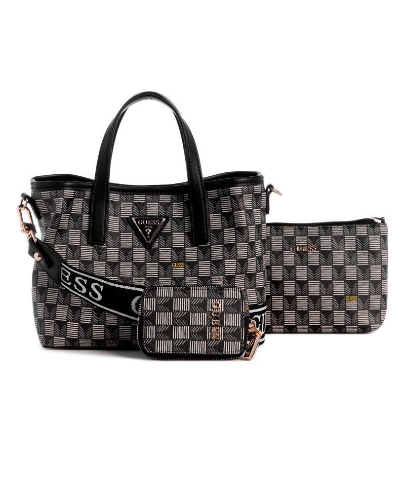 Mini Cartera Guess Mujer G Wave Mini Tote Negro-0