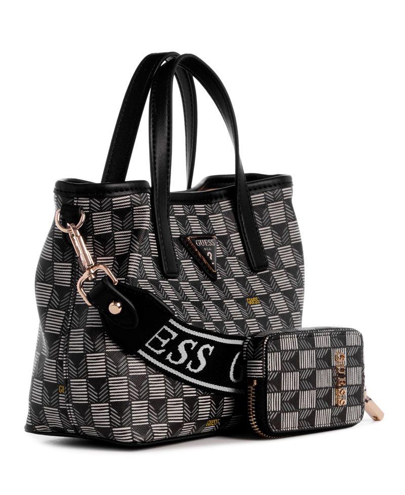 Mini Cartera Guess Mujer G Wave Mini Tote Negro-1