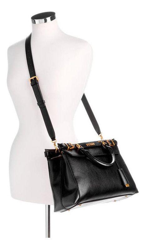 Cartera Guess Mujer Sestri Luxury Satchel Negro-4