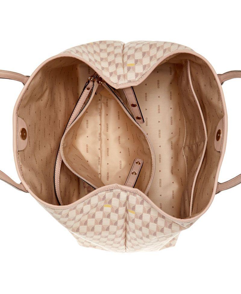 Cartera Guess Mujer G Wave Large 2 In 1 Tote Beige-3