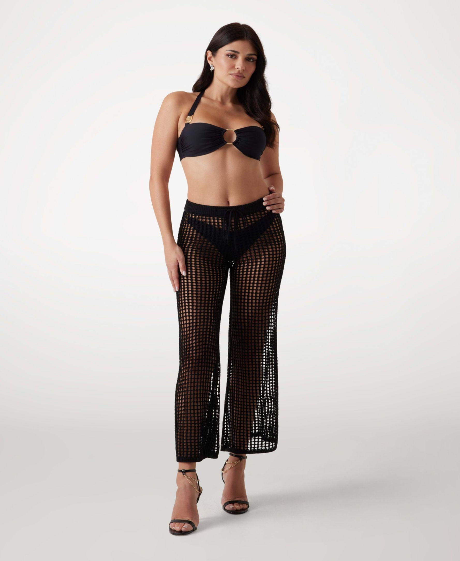 Pantalon Crochet Pant Negro-1