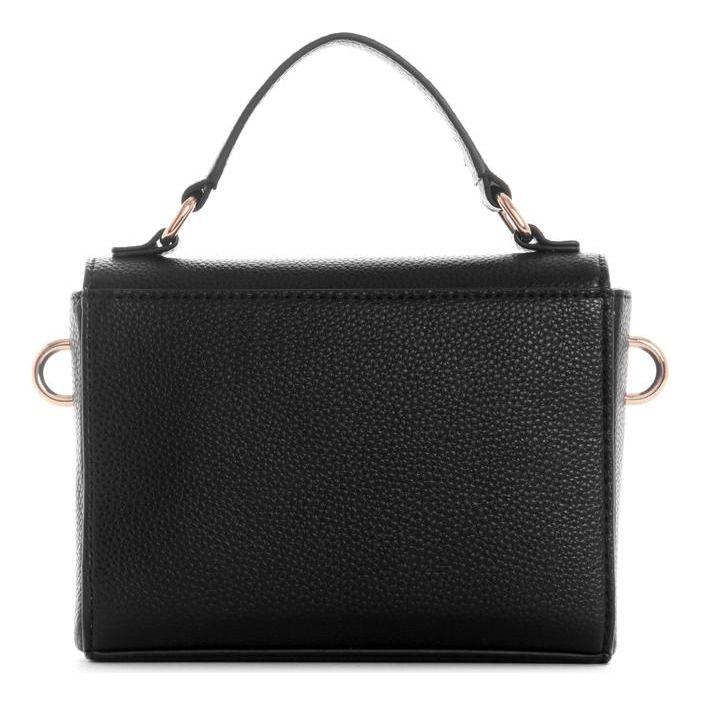 Mini Cartera Guess Mujer Emiliya Mini Top Handle Flap Negro-2