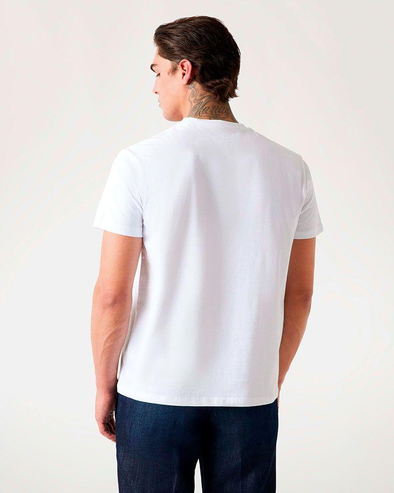 Polera Ss Cn Flower Embro Tee Blanco-1