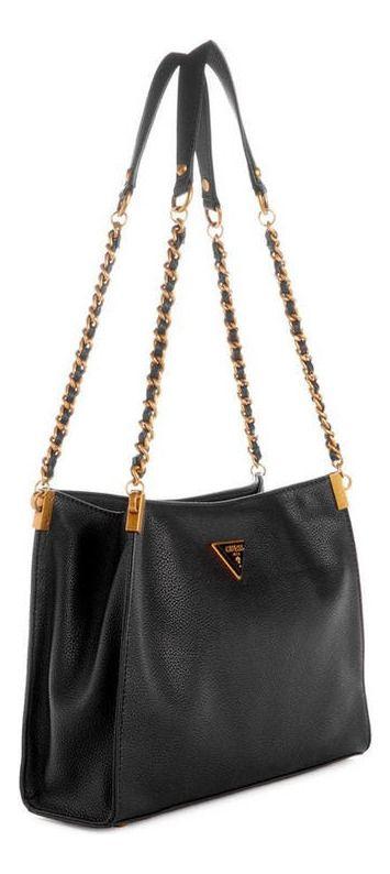 Cartera Guess Mujer Maranta Small Shoulder Satchel Negro-1