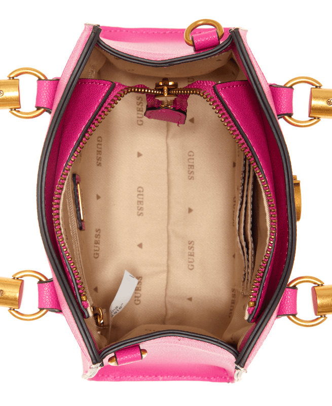 Mini Cartera Guess Mujer Nell Mini Satchel Rosa-2