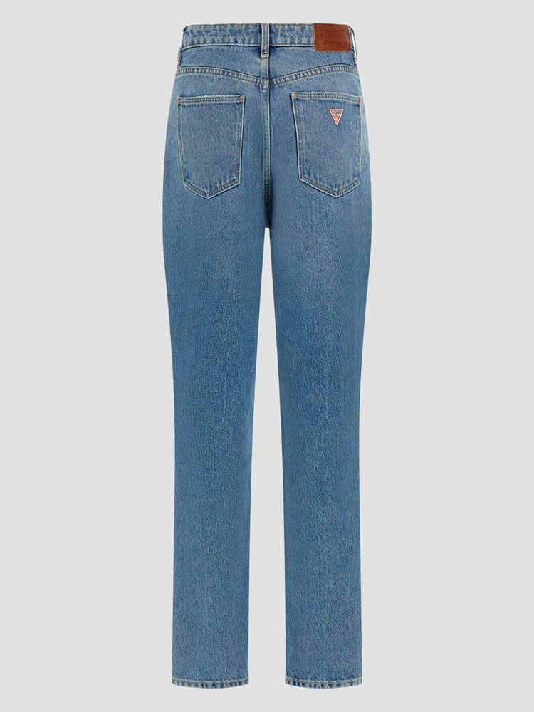 Jeans Guess Mujer Mom Jean Azul.-1