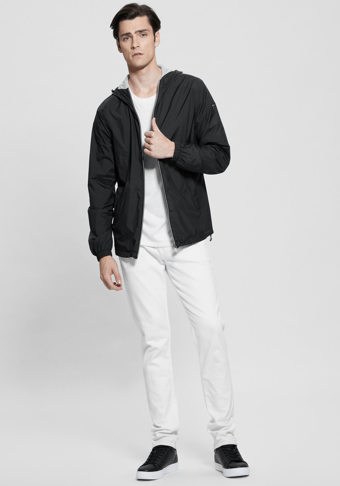 Chaqueta Guess Hombre Hoodie Windbreaker Negro-2