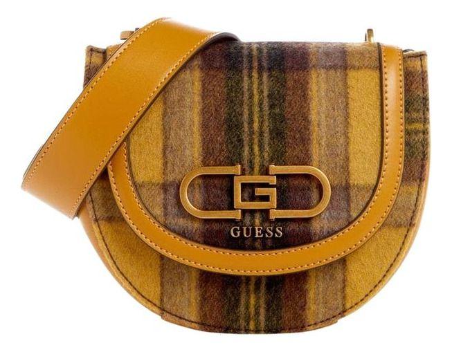 Mini Cartera Guess Mujer Fleet Saddle Crossbody Amarillo-0