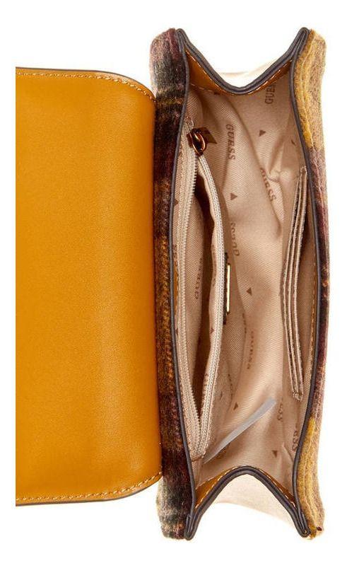 Mini Cartera Guess Mujer Fleet Saddle Crossbody Amarillo-3