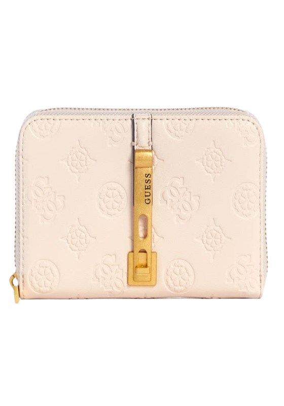 Billetera Guess Mujer James Logo Slg Medium Zip Arnd Rosado-0