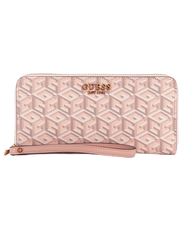 Billetera Guess Mujer Laurel Slg Large Zip Around Beige-0