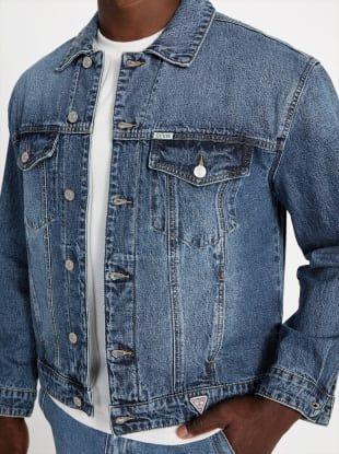 Chaqueta Relaxed Trucker Denim-4