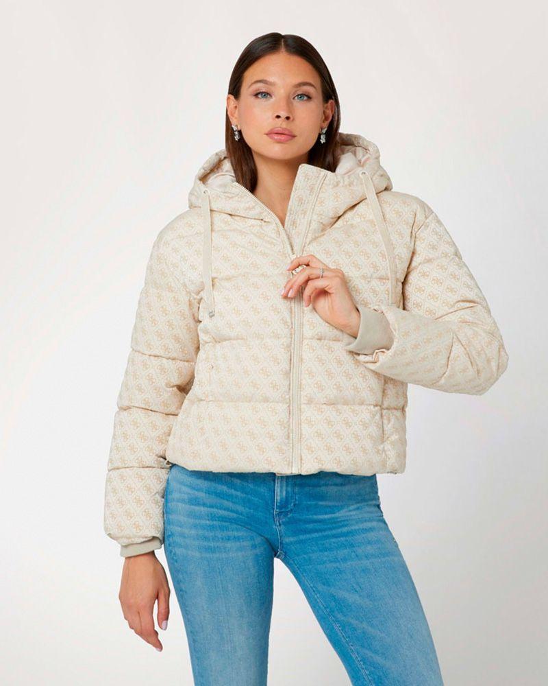 Chaqueta Daisy Puffer Logo Flock-0