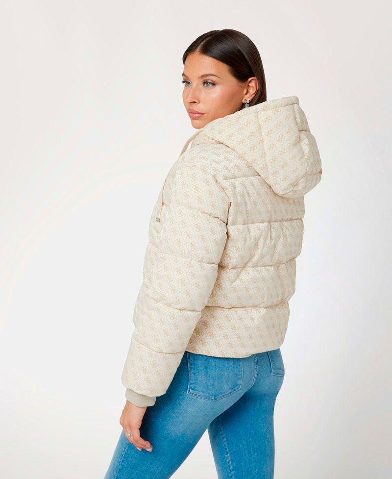 Chaqueta Daisy Puffer Logo Flock-2