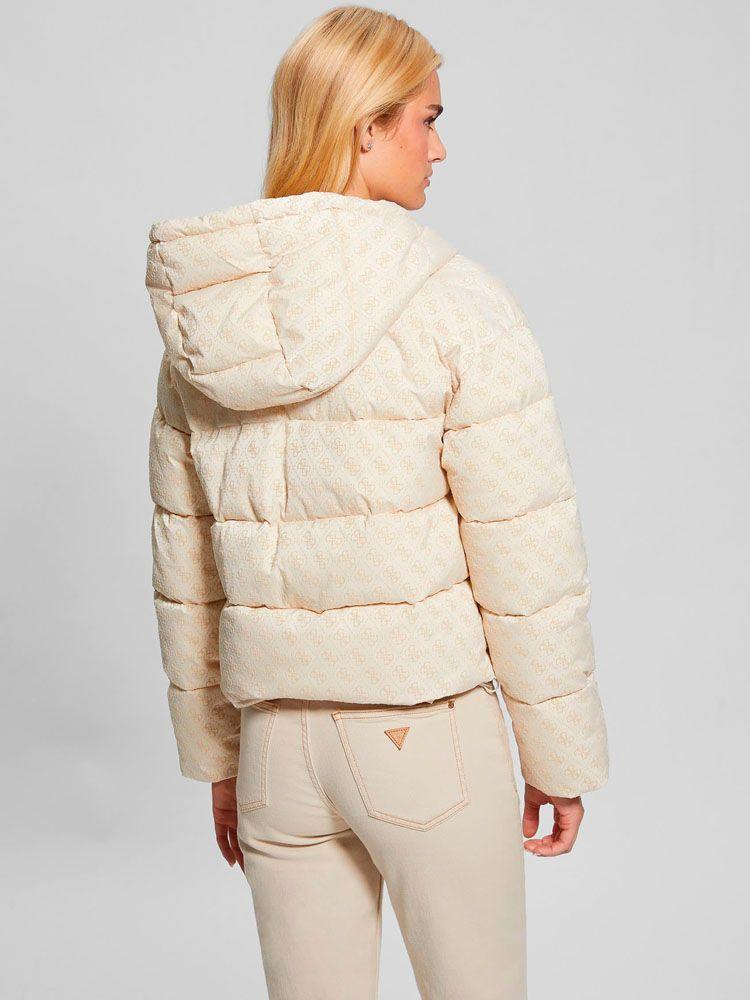 Chaqueta Daisy Puffer Logo Flock-4