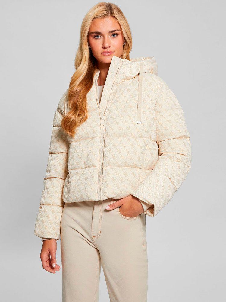 Chaqueta Daisy Puffer Logo Flock-5