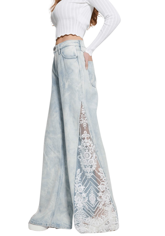 Jeans Guess Mujer Bell Flower Split Denim-0