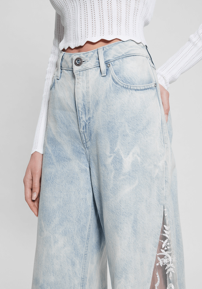 Jeans Guess Mujer Bell Flower Split Denim-2